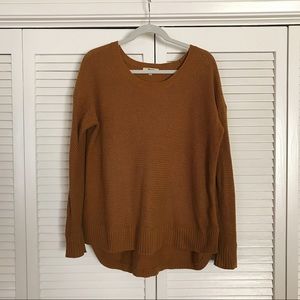 Madewell mustard knit sweater